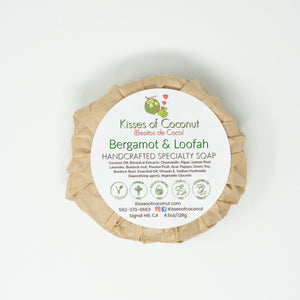 Bergamot & Loofah Soap - Kisses of Coconut