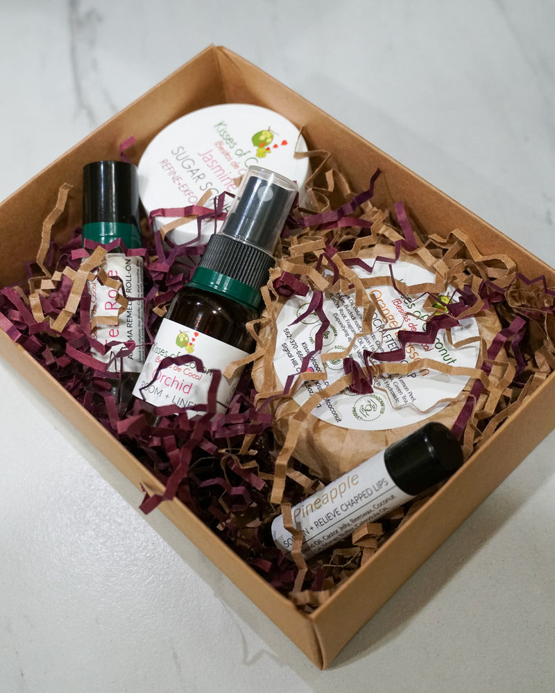 Five Product Gift Box Essentials - Kisses of Coconut