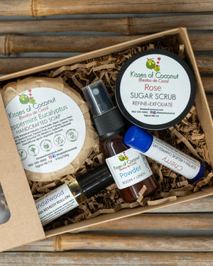 Five Product Gift Box Essentials - Kisses of Coconut