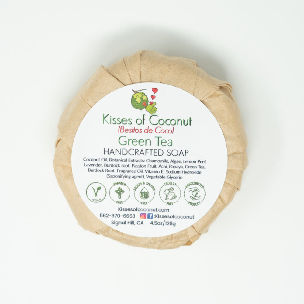 Green Tea Soap - Kisses of Coconut