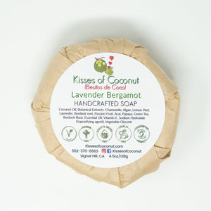 Lavender Bergamot Soap - Kisses of Coconut