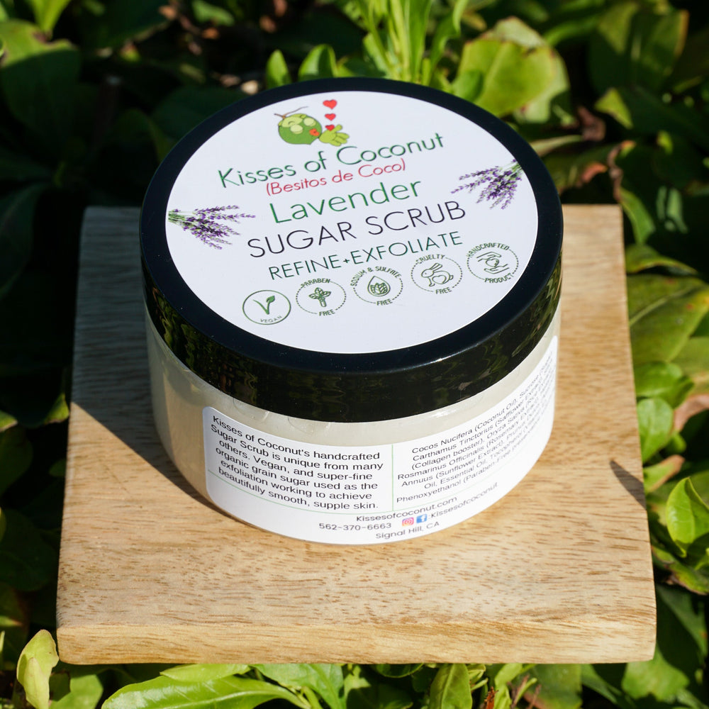 Lavender Sugar Scrub - Kisses of Coconut