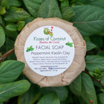 Peppermint Kaolin Clay Facial Soap - Kisses of Coconut