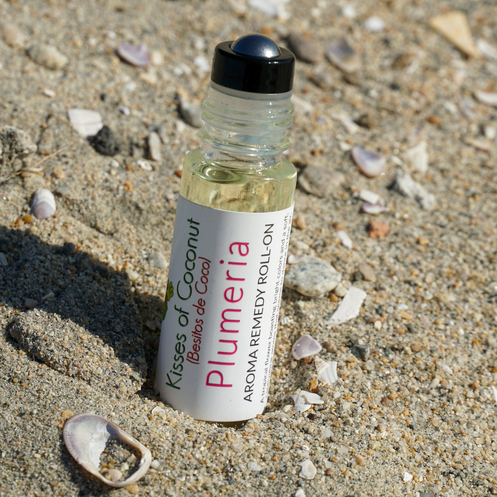 Plumeria Natural Perfume Oil Scented With Pure Essential Oils With Hawaiian  Kukui Nut and Coconut Oil Base 5ml 