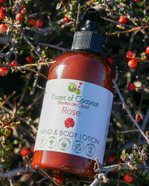 Rose Hand & Body Lotion - Kisses of Coconut