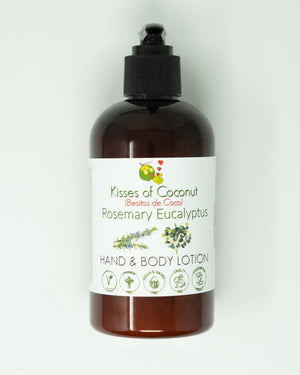 Rosemary Eucalyptus Hand & Body Lotion - Kisses of Coconut