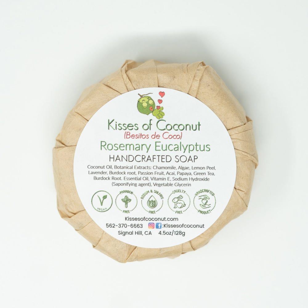 Rosemary Eucalyptus wrapped in biodegradable paper - Kisses of Coconut