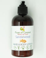 Sandalwood Hand & Body Lotion - Kisses of Coconut