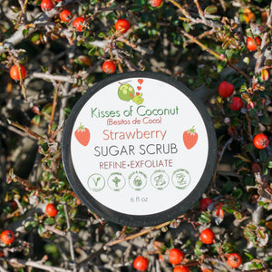 Strawberry Sugar Scrub - Kisses of Coconut