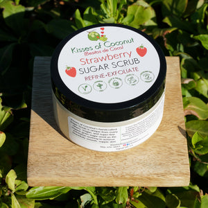 Strawberry Sugar Scrub - Kisses of Coconut