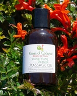 Ylang Ylang Vetiver Massage Oil - Kisses of Coconut